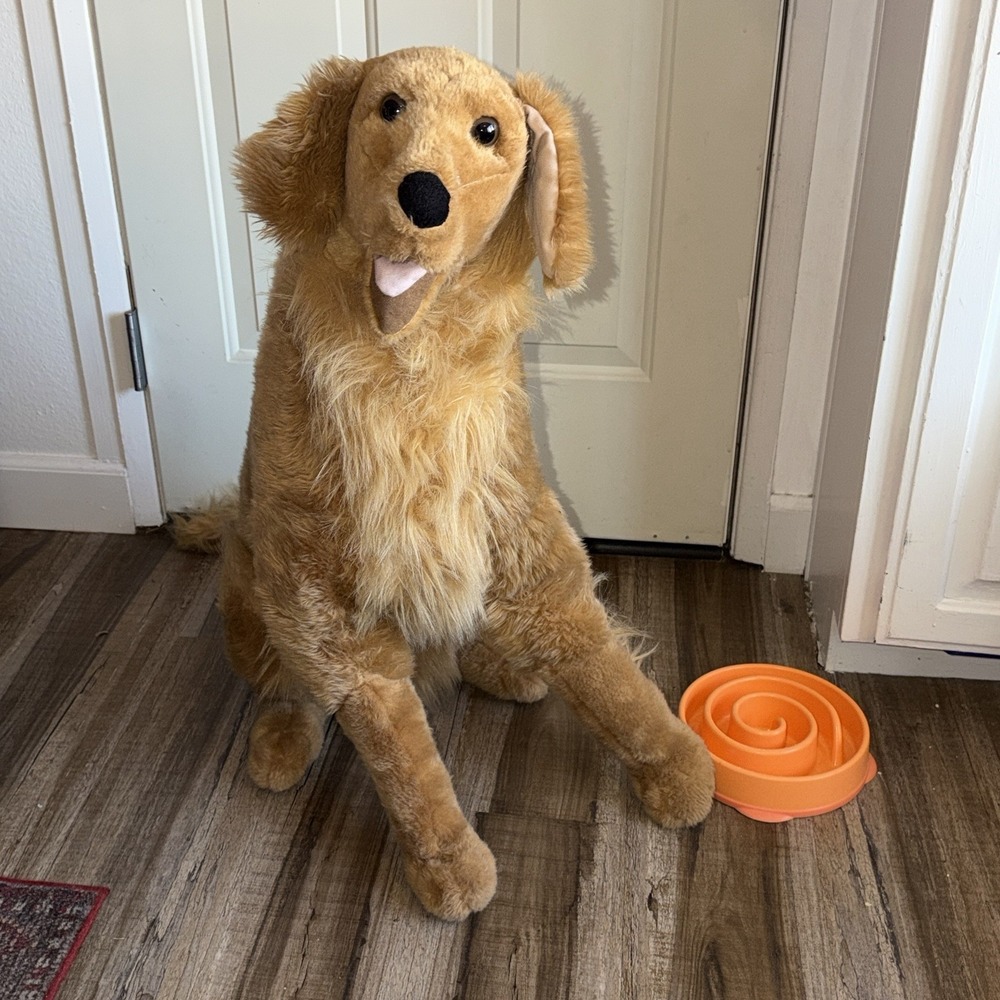 Melissa & Doug Life Size Golden Retriever Plush Dog Large Stuffed Animal‎